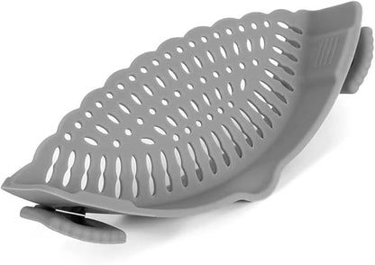 Cravele™ Silicone Clip-On Strainer for Pots and Pans – Perfect for Pasta, Meat, Vegetables, and Fruits