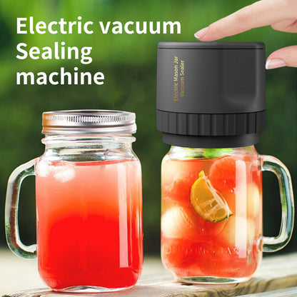 Cravele™ Electric Mason Jar Vacuum Sealer Kit - Seals Wide & Regular Mouth Jars for Food Storage